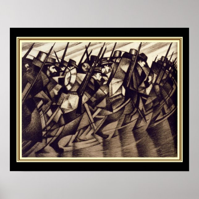 Nevinson "Returning to the Trenches" - Deco 16x20 Poster (Front)