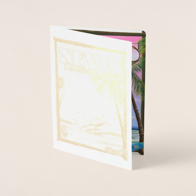 Nevis Holiday poster. Card (Front)