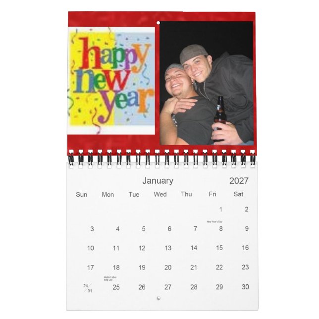 New 2007 calendar (Jan 2027)