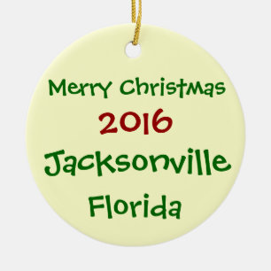 NEW 2016 JACKSONVILLE FLORIDA CHRISTMAS ORNAMENT