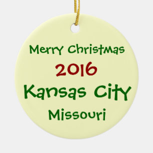 NEW 2016 KANSAS CITY MISSOURI CHRISTMAS ORNAMENT
