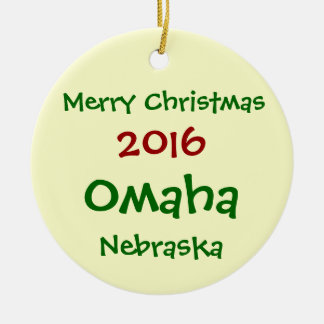 NEW 2016 OMAHA NEBRASKA CHRISTMAS ORNAMENT