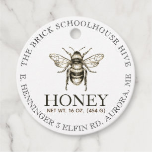 NEW 2020 Honey Nutrition Facts Tag