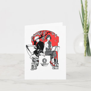 New! A Book at Dusk Notecard