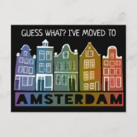 NEW ADDRESS Amsterdam Canal Houses Colourful Movin