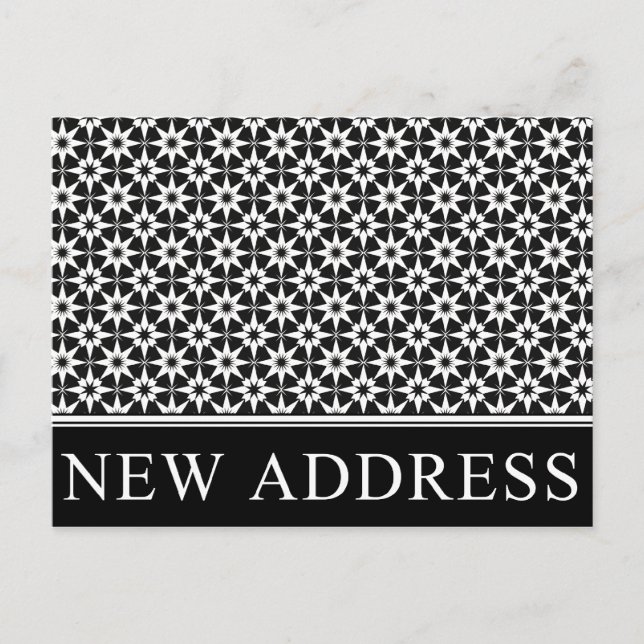 new address announcement : elegant business postcard (Front)