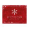 New Address at Christmas | Red Watercolor and Snow