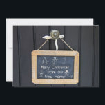 New Address Chalkboard Christmas Card<br><div class="desc">We've Moved! After all the work and stress, tell them you have a new address! There is no better ( and easier!) way to spread the news than sending them an address announcement Christmas card. There are many different cards available, so pick the design and wording you like and add...</div>
