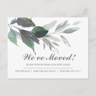 New Address Change of Address Moving Announcement Postcard