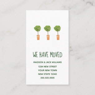 New Address Change of Address  Moving Insert card