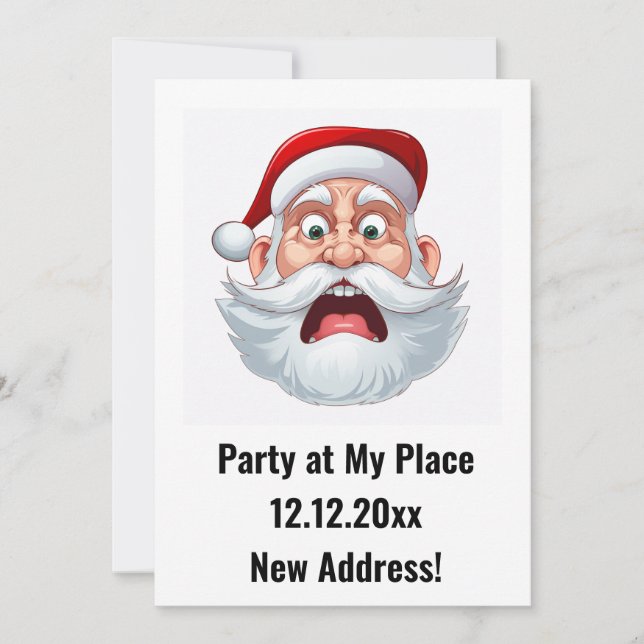New Address Christmas Party Invitation (Front)