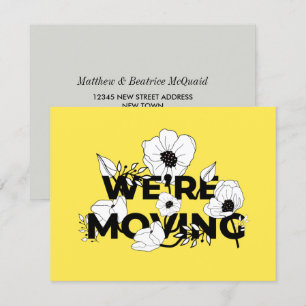 New Address Floral   Moving Announcement