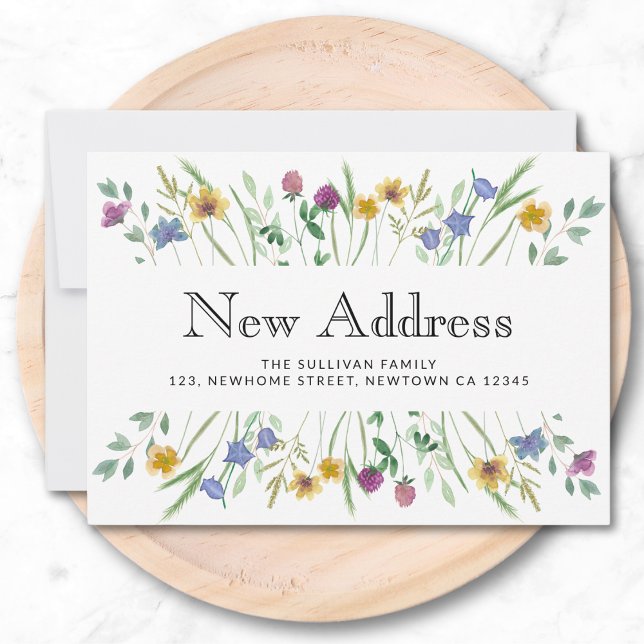 New Address Floral Moving Announcement (Creator Uploaded)