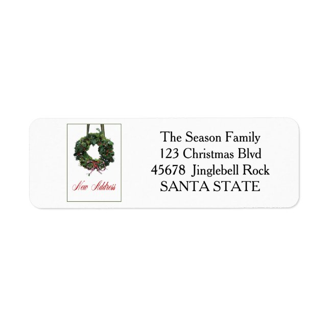 New Address Holiday Label (Front)
