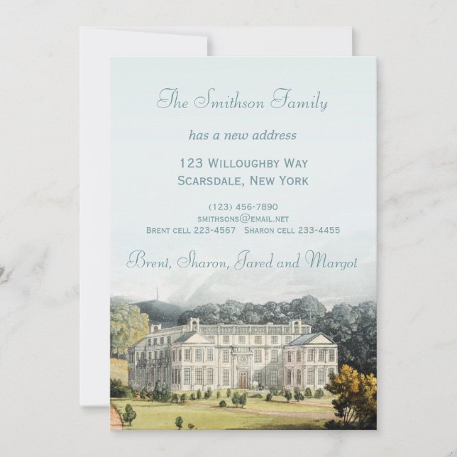 New Address Moving New Home Announcement (Front)