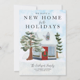 New Address New Home for the Holidays Photo Holiday Card