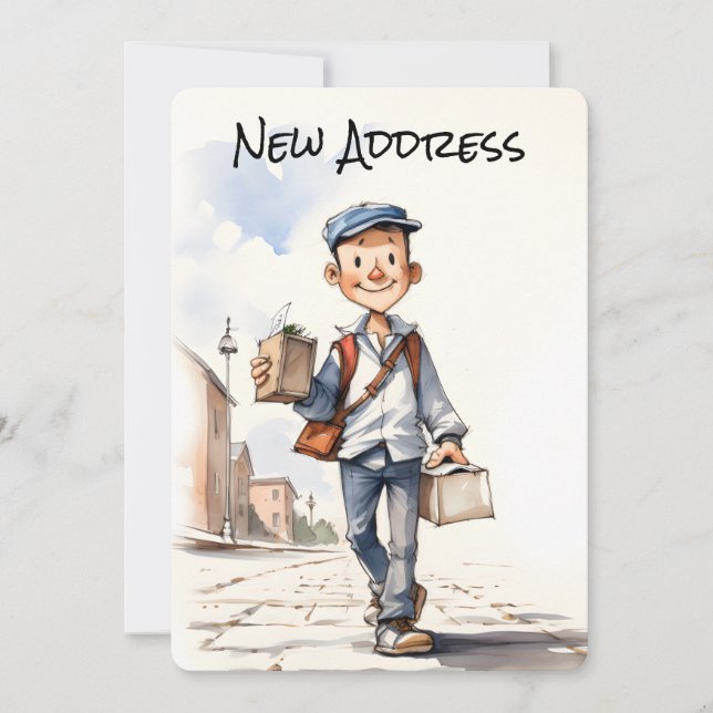 New Address New Home Moving Announcement (Front)