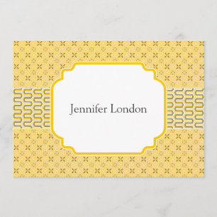 New Address Notifications Golden Egyptian Pattern Announcement