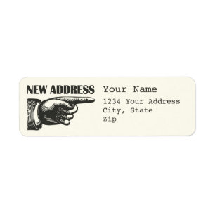 New Address Pointing Hand