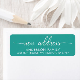 New Address Return AddressLabel