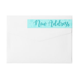 New Address Snowflake wraparound label