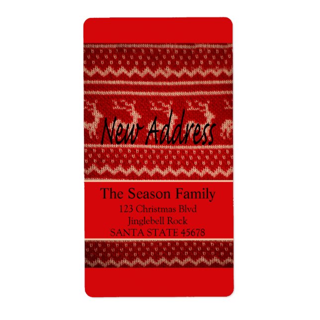 New Address Ugly Christmas Sweater (Front)