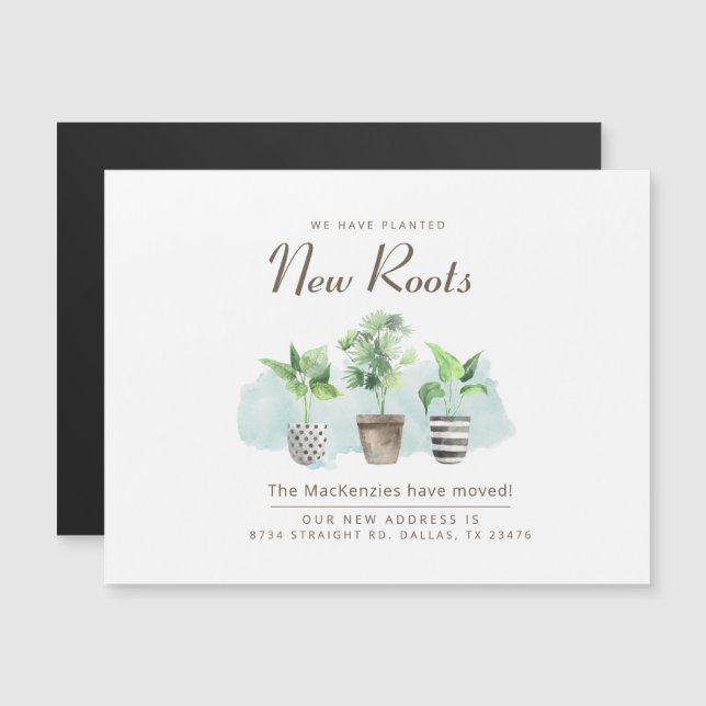 New Address Update Moving Announcement (Front/Back)