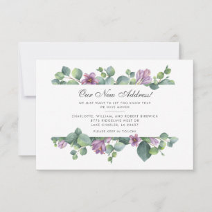 New Address We’ve Moved Botanical Eucalyptus Card