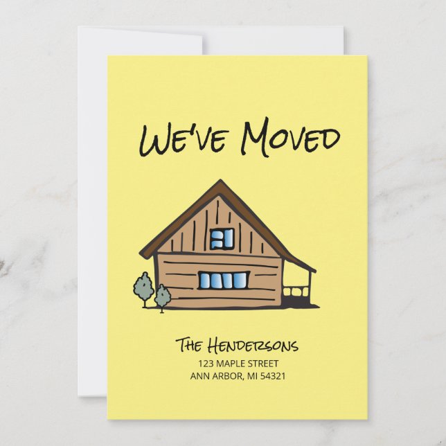 New Address We've Moved Moving Announcement (Front)