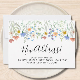 New Address Wildflowers Moving Announcement