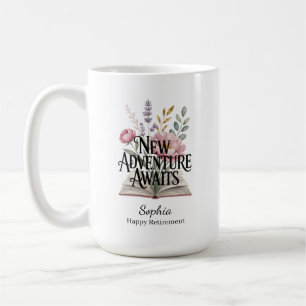 New Adventure Awaits Retirement Personalized Coffee Mug