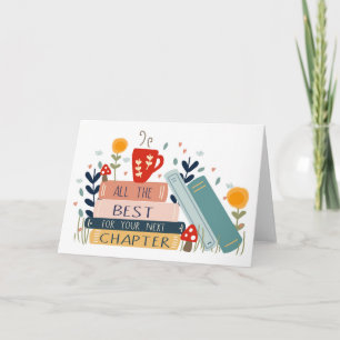 New Adventure Book Lover New Job Retirement  Card