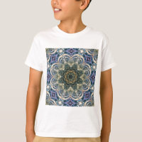 New Age Bohemian Yoga Blue Purple Mandala