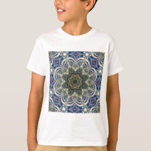 New Age Bohemian Yoga Blue Purple Mandala T-Shirt