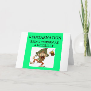 new age hillbilly joke card