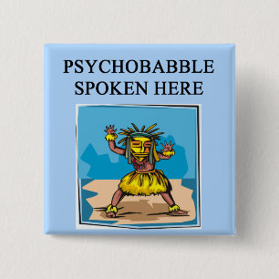 new age psychology design 2 inch square button