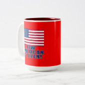 New American Citizen Gifts and Tshirts Two-Tone Coffee Mug (Front Left)
