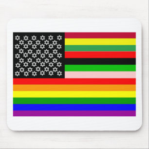 New American Flag Mouse Pad