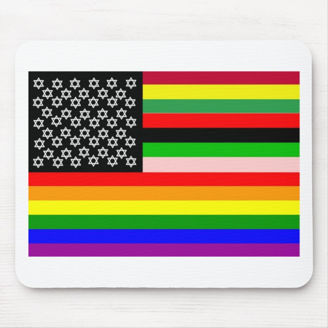 New American Flag Mouse Pad (Front)