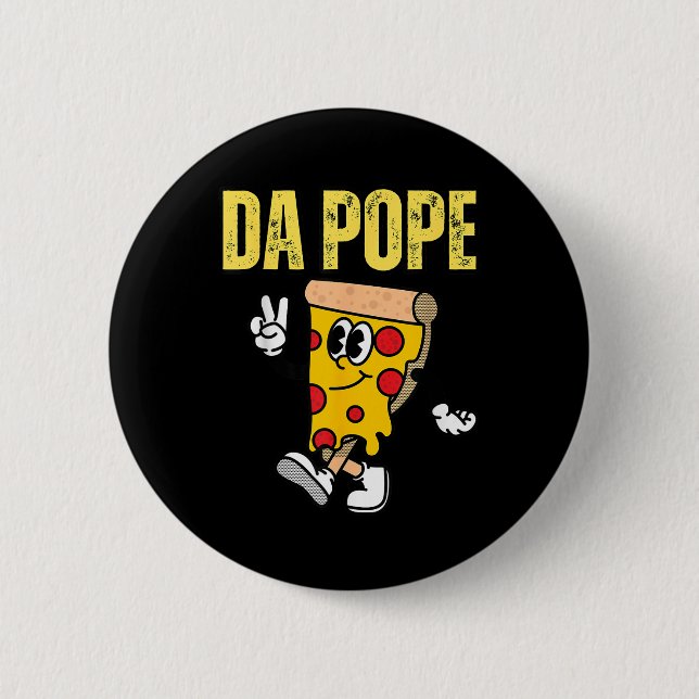New American Pope Us Pope Leo Xiv Pizza  2 Inch Round Button (Front)