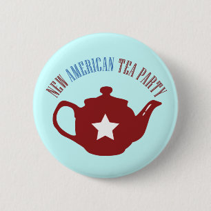 New American Tea Party 2 Inch Round Button