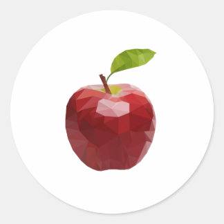 New  apple classic round sticker