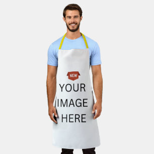 NEW! Apron - Large - All-Over Print - Yellow Strap
