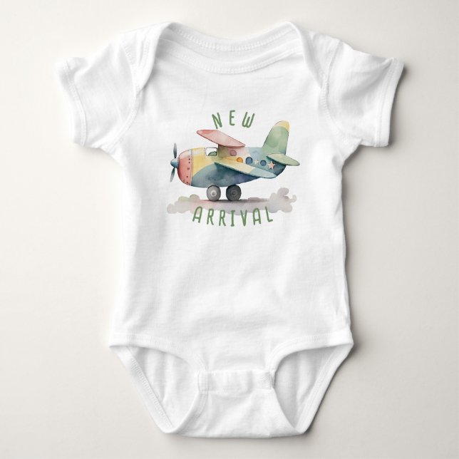 "New Arrival" Baby Bodysuit (Front)
