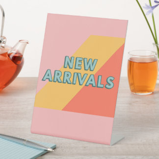 New Arrivals Sign for Retail Stores, Tabletop Sign