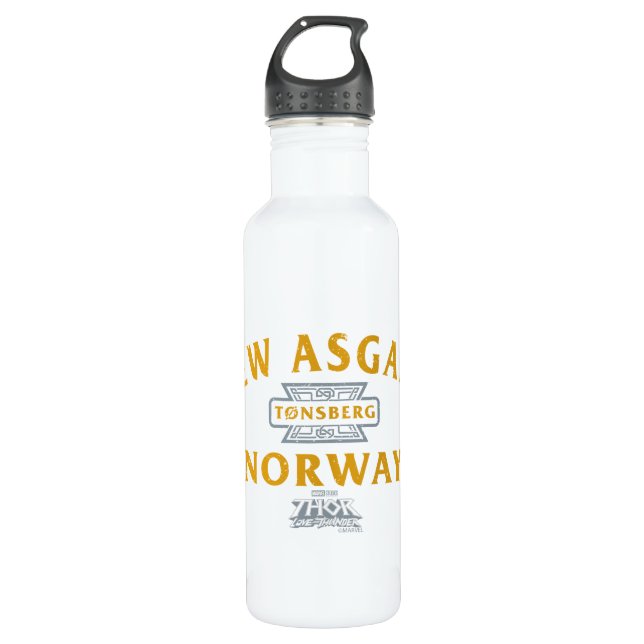 New Asgard Norway Souvenir Graphic 710 Ml Water Bottle (Front)