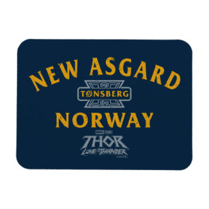 New Asgard Norway Souvenir Graphic Magnet