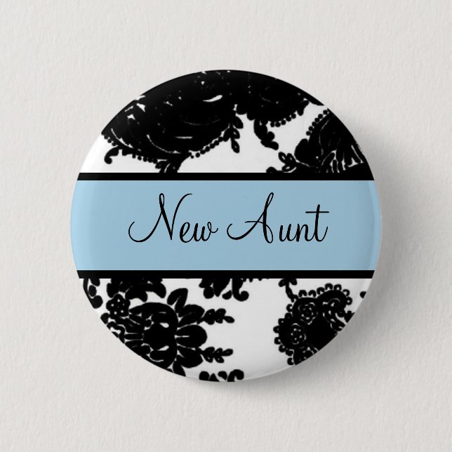 New Aunt 2 Inch Round Button (Front)