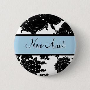 New Aunt 2 Inch Round Button