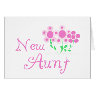 New Aunt Pink Flowers Tshirts and Gifts